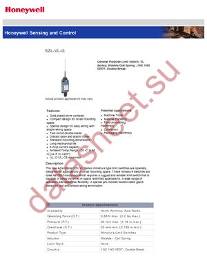 SZL-VL-G datasheet  